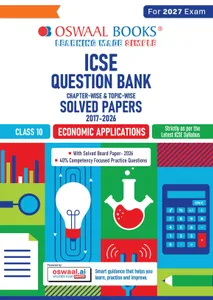 Oswaal ICSE Question Bank Class 10 Economic Applications 2026