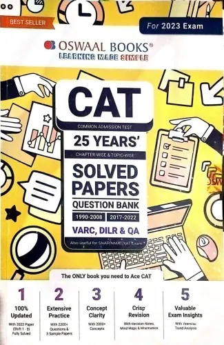 CAT 25 Years Chapter wise & Topic wise Solved Paper Question Bank