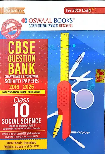 Cbse Question Bank Solved Papers Social Science-10(2025-2026)