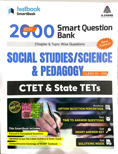Best 2000 Smart Q.B CTET & State TETs ( Social Studies/Science & Pedagogy) (Class 6 To 8)
