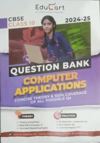 Cbse Question Bank Computer Applications-10 (2024-25 )
