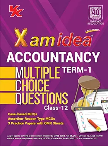 Xam Idea CBSE MCQs Chapterwise For Term I, Class 12 Accountancy