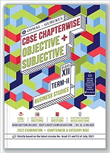 Oswal-Gurukul Business Studies Chapterwise Objective & Subjective for CBSE Class 12 Term II Exam 2022 