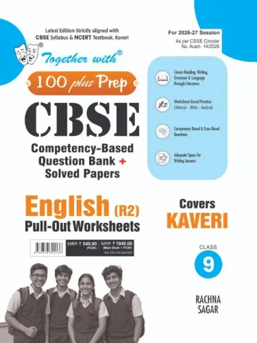 Together with 100 Plus Prep CBSE Question Bank Class 9 English POW R2 for 2026-27 board exams|  includes Solved Board Examination Paper 2026, Mind Maps, PYQs & Practice Papers for 2027 Board Exams (CBSE)