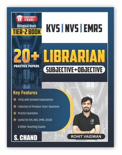 Librarian (Subjective + Objective) Tier 2 for KVS/NVS/EMRS | 20+ Practice Papers (9789373594590) - Rohit Vaidwan