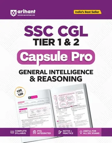 SSC CGL (Tier 1 & 2) General Intelligence & Reasoning Capsule Pro Notes | Complete Syllabus, PYQ Integrated, Notes & Practice | Useful for All SSC Exams
