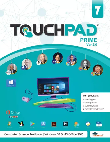 Touchpad Prime Version 2.0 - Class 7 (Windows 10 and MS Office 2016)