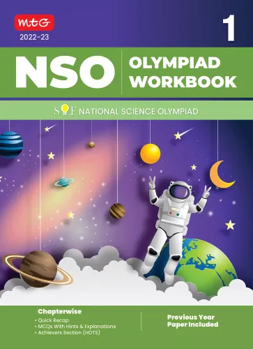 National Science Olympiad (NSO) Work Book for Class 1 - Quick Recap, MCQs, Previous Years Solved Paper and Achievers Section - Olympiad Books For 2022-2023 Exam 