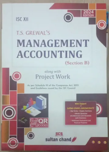Isc Management Accounting-12 ( Section-b )  Latest Edition 2024