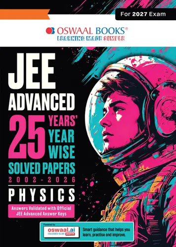 JEE Advanced 25 Years Year-wise Solved Papers Physics | Fully Solved May 2026 Paper 1 & 2 | Smart Mind Maps, Mnemonics, PYQs & Oswaal AI