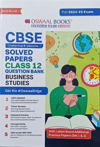 Cbse Question Bank Solved Papers Business Studies-12(2024-2025) |Latest Edition