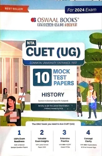 Nta Cuet ( Ug ) 10 Mock Test Papers History(2023-2024)