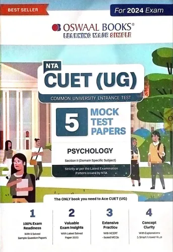 Nta Cuet ( Ug ) 5 Mock Test Papers Psychology(2023-2024)