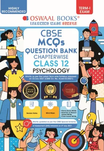 Oswaal CBSE MCQs Question Bank Chapterwise For Term-I, Class 12, Psychology (With the largest MCQ Question Pool for 2021-22 Exam)