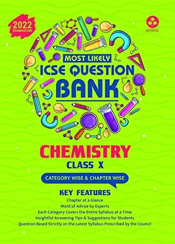 Most Likely Question Bank - Chemistry: ICSE Class 10 for 2022 Examination 