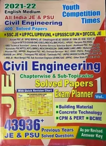 Civil Engineering C.w.solved Paper Planner Vol-1