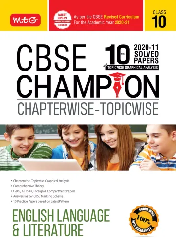 10 years CBSE Champion Chapterwise-Topicwise English Language & Literature-Class 10
