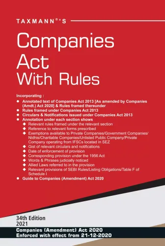 Companies Act with Rules | Paperback Pocket Edition