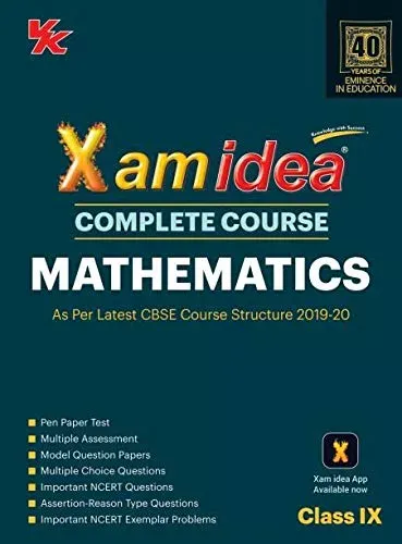 Xam Idea Complete Course Mathematics for CBSE Class 9