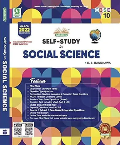Evergreen CBSE Self Study In Social Science: For March 2022 Examinations(CLASS 10)