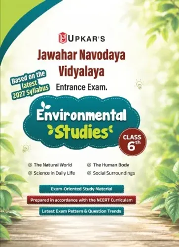 Upkar's Jawahar Navodaya Vidyalaya (JNV) Entrance Exam Class 6 Environmental Studies (EVS) Book (English Medium) | Latest 2027 Syllabus | Study Material with Practice Questions
