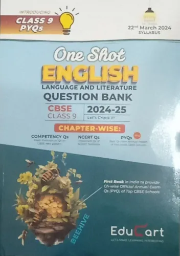 One Shot Cbse Question Bank English Lang.& Lit.-9 (2024-25 )