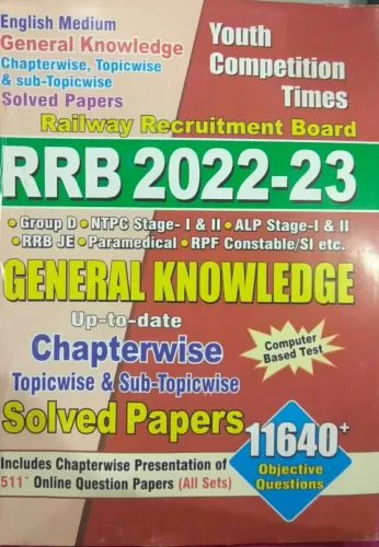 Rrb General Knowledge Solved Paper 11640+