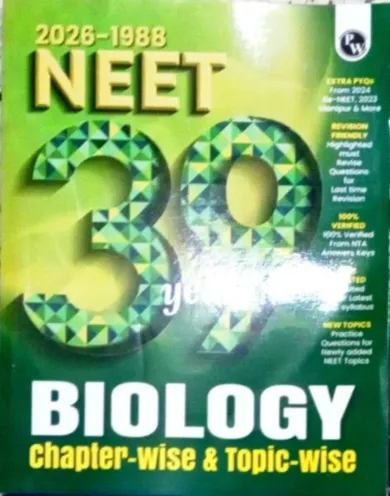 39 Years Neet Biology {2026-1988} Chapterwise & Topicwise