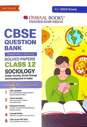 CBSE Question Bank Solved Papers Sociology   for class 12 (2024-2025)