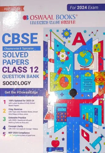 CBSE SOLVED PAPERS CLASS - 12 QUESTION BANK SOCIOLOGY (2024)