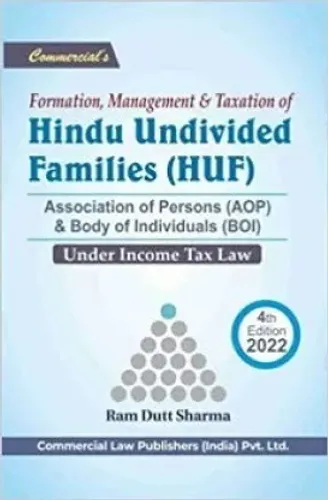 Formation Management & Taxation Of Hindu Undivided Families (Huf)