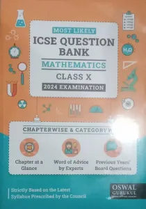 Most Likely Icse Question Bank Mathematics-10 {2024}