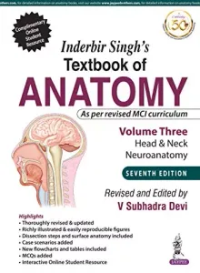 Inderbir Singh’S Textbook Of Anatomy Volume 3 Head & Neck and Neuroanatomy