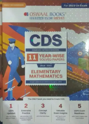 Cds Elementary Mathematics 11 Year Solved Papers 2023-24