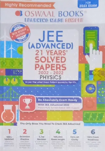 Jee Advance 21 Year Solved Papers Physics 2002-2022