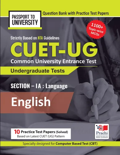 NTA CUET UG English Language Section 1 Question Bank with 10 Practice Papers; Common University Entrance Test 2022