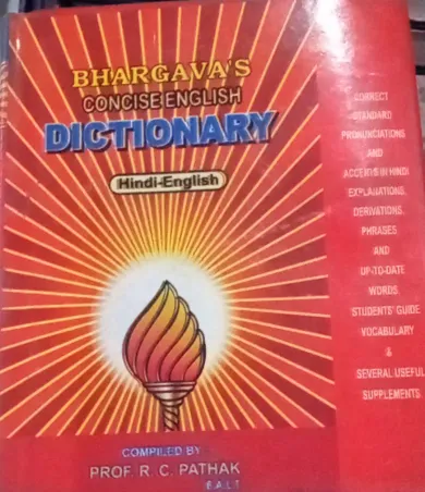 Bhargava Concise Dictionary (Hindi-English) Red