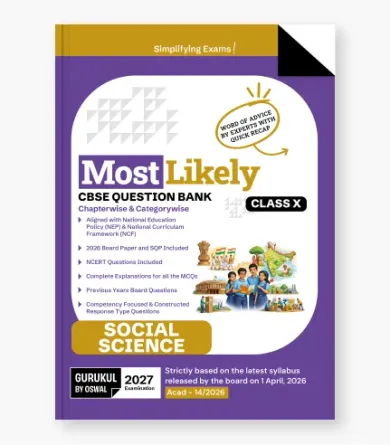 Social Science Most Likely Question Bank  CBSE Class 10 for 2027 Exam
