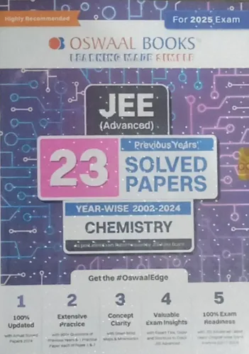 JEE Advanced 23 Years Solved Chemistry (2025)
