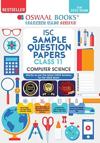 Oswaal ISC Sample Question Paper Class 11 Computer Science Book (For 2022 Exam)