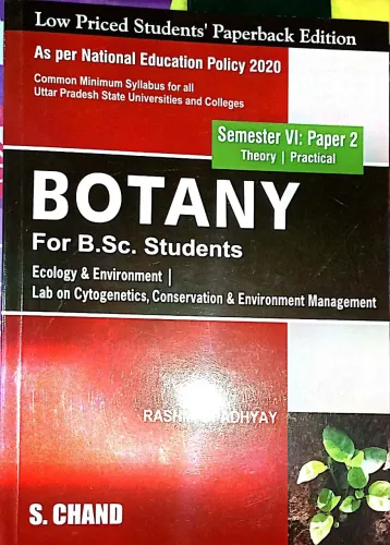 Botany For B.sc. Students (Sem.-6 Paper-2) Latest Edition 2024
