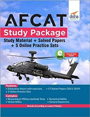 AFCAT Study Package - Study Material + Solved Papers + 5 Online Practice Sets