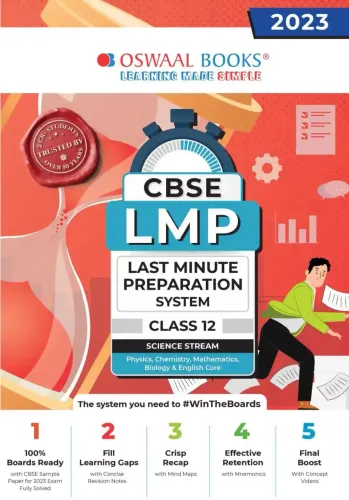 CBSE LMP LAST MINUTE PREPARATION SYSTEM CLASS 12  SCIENCE STREAM 