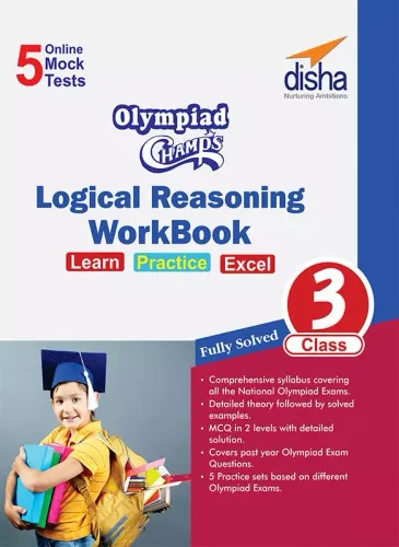 Olympiad Champs Logical Reasoning Workbook Class 3 with 5 Mock Online Olympiad Tests