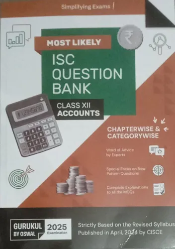 Most Likely ISC Question Bank Accounts Class- 12