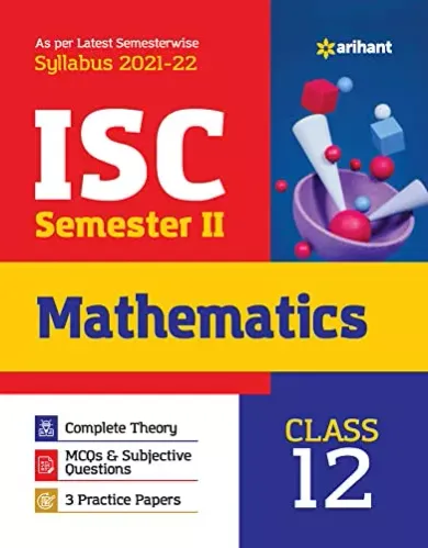 Arihant ISC Mathematics Semester 2 Class 12 for 2022 Exam