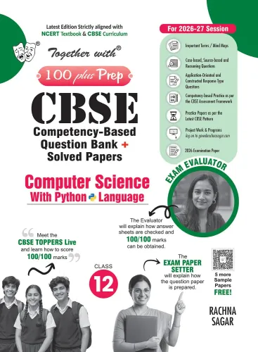 Together with 100 Plus Prep CBSE Question Bank Class 12 Computer Science with Python Language 2026-27| With Fully Solved PYQs, CFPQs, Practice Papers & Latest board examination paper 2026 (CBSE)