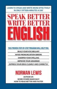 Speak Better Write Better - English