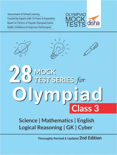 28 Mock Test Series for Olympiads Class 3 Science, Mathematics, English, Logical Reasoning, GK & Cyber 2nd Edition 