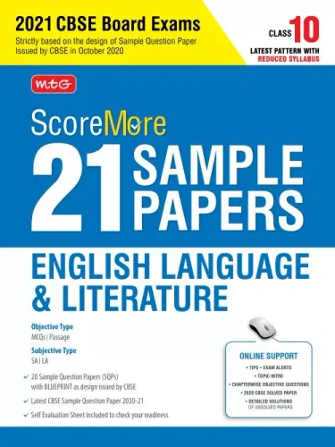 ScoreMore 21 Sample Papers CBSE Boards ? Class 10 English Literature